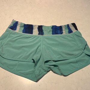 Teal and Blue Lululemon Athletic Shorts